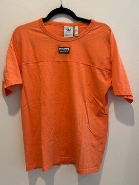 Adidas Orange casual heavyweight tee - men's small
